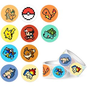 ملصقات Pixel Dot ملصقات تشجيعية (1000 قطعة) ملصق كرتوني لطيف للهدايا لأجهزة الكمبيوتر المحمول وزجاجة مياه وإكسسوارات الهاتف وخوذة نافذة السيارة وديكور المراهقين in Kuwait