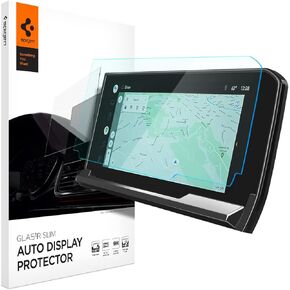 Spigen Tempered Glass Screen Protector [GlasTR Slim] designed for Chevrolet Silverado (2022/2023/2024), GMC Sierra (2022/2023/2024) 13.4 inch Dashboard Touchscreen - Matte/Anti Finger Print