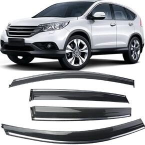 Rain Guards Suitable for CRV 2012-2016, Window Visor, Dark Smoke Accessories, Window Deflectors, Rain Guard, 4 pcs