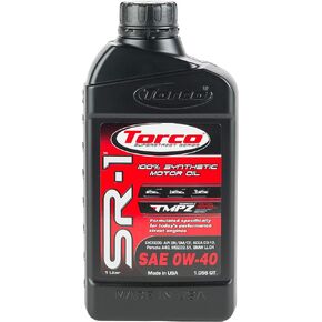 Torco SR-1 100% Synthetic High-Performance Engine Oil (0W-20)