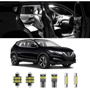 6pcs Interior LED Lights Kit Super Bright LED Map Dome Light Bulbs for 2014 2015 2016 2017 2018 2019 2020 Nissan Rogue All Models