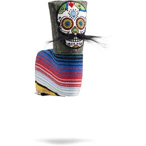 غطاء رأس Pins & Aces LE Sugar Skull Moustache Blade Putter - غطاء رأس مضرب جلدي فاخر مصنوع يدويًا - غطاء نادي جولف مضحك بجودة عالية - قم بتصميم حقيبة الجولف الخاصة بك وتخصيصها in Saudi Arabia