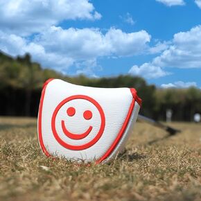 Golf Head Covers Enjoy Smile Putter Cover Golf Driver Cover Fariway Wood Headcover Hybrid Head Covers Mallet Putter Headcover 3 Wood Headcover for Scotty Cameron Taylormade Titleist Odyssey in Kuwait