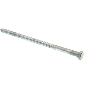Prime-Line 9056655 Hex Lag Screws, 3/8 In. X 8 In., A307 Grade A Hot Dip Galvanized Steel (10 Pack)