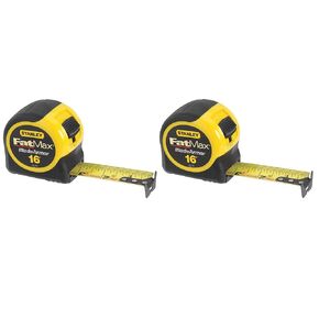 Stanley 33-716 16-Foot-by-1-1/4-Inch FatMax Tape Rule with Blade Armor (2-Pack)