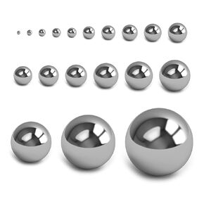 25pcs Metric Precision Steel Bearing Balls 304 Stainless Steel Bearings 2.5mm