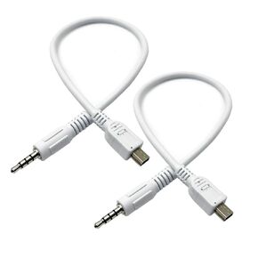 Seadream 2Pack 3.5mm Male Audio Jack to 5 Pin Mini USB Male Microphone Adapter Cable