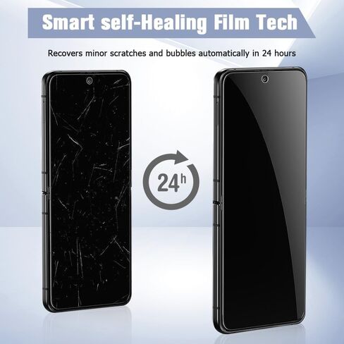 ممتاز [6 عبوات لواقي شاشة Samsung Galaxy Z Flip 5] عبوتان من غشاء TPU المرن للشاشة الداخلية + عبوتان من غشاء الزجاج المقوى للشاشة الخلفية + عبوتان من غشاء عدسة الكاميرا، سهل التركيب، بدون فقاعات in Kuwait