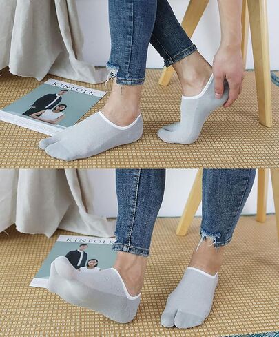 3 Pairs Men Boy Cotton No Show Liner Low Cut Boat V Socks Sandal Split Two Toe Tabi Flip Flops Socks in Saudi Arabia