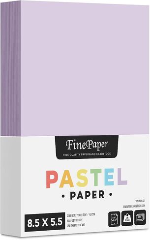 8.5 x 5.5" Half Letter Sheets Pastel Color Paper – Blue – Great for Arts and Crafts and Stationery Printing | Regular 20lb Bond (64gsm) Paper for Copy, Writing, Printing | 250 per Pack – 1 Ream in Saudi Arabia