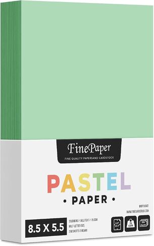 8.5 x 5.5" Half Letter Sheets Pastel Color Paper – Blue – Great for Arts and Crafts and Stationery Printing | Regular 20lb Bond (64gsm) Paper for Copy, Writing, Printing | 250 per Pack – 1 Ream in Saudi Arabia