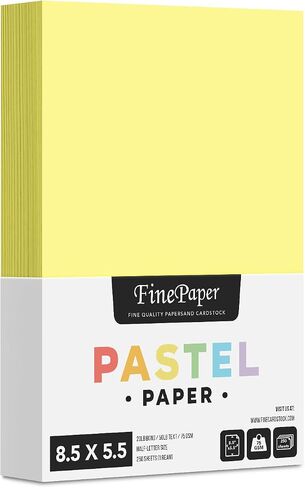 8.5 x 5.5" Half Letter Sheets Pastel Color Paper – Blue – Great for Arts and Crafts and Stationery Printing | Regular 20lb Bond (64gsm) Paper for Copy, Writing, Printing | 250 per Pack – 1 Ream in Saudi Arabia