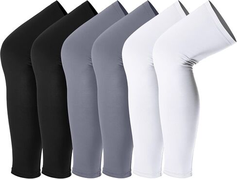 Leg Sleeves Compression Long Knee Sleeve UV Protect for Men Women Sport Basketball Football in Kuwait
