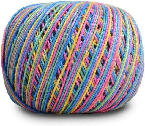غزل Circulo Amigurumi، 100% من القطن البرازيلي المرسيريزد - غزل القطن للكروشيه والحياكة، غزل ناعم، فن الغزل الأبيض - غزل الوزن الرياضي، 4.4 أونصة، 278 ياردة - اللون 8001 - أبيض in Saudi Arabia