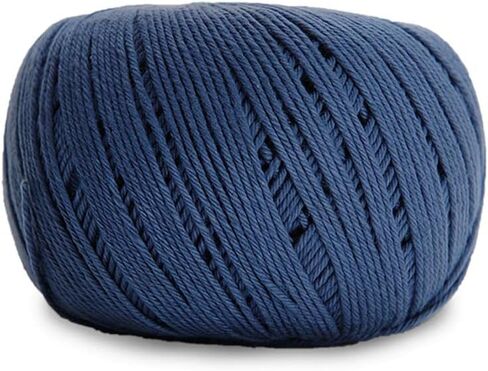 غزل Circulo Amigurumi، 100% من القطن البرازيلي المرسيريزد - غزل القطن للكروشيه والحياكة، غزل ناعم، فن الغزل الأبيض - غزل الوزن الرياضي، 4.4 أونصة، 278 ياردة - اللون 8001 - أبيض in Saudi Arabia