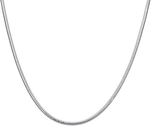 Fashion Jewelry 925 Sterling Silver 3mm Snake Chain Necklace for Men Women (20 Inches) in Saudi Arabia