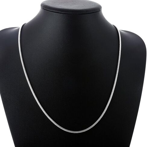 Fashion Jewelry 925 Sterling Silver 3mm Snake Chain Necklace for Men Women (20 Inches) in Saudi Arabia