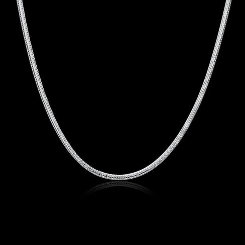 Fashion Jewelry 925 Sterling Silver 3mm Snake Chain Necklace for Men Women (20 Inches) in Saudi Arabia