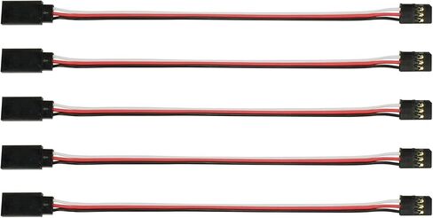 10pcs 30cm 3-Pin JR Servo Extension Cords Cable Male to Female Plug with 11.8inch Wire for RC Futaba JR Servo Connection Parts in Saudi Arabia