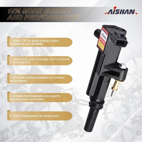 Set of 4 Ignition Coil Pack Compatible with Yamaha 2003-2007 YZF-R6 2006-2009 YZF-R6S 2002-2006 YZF-R1 2006-2014 FZ1 2009-2016 Vmax 1700 2015 FZS1 2003-2007 R6 | Replace# F6T558 in Saudi Arabia