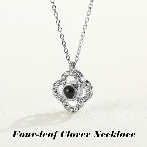 قلادة على شكل قلب وردي لعيد الأم، قلادة على شكل قلب الحب إلى الأبد، قلادة على شكل حرف أمي، قلادة من الفضة الكريستالية المتلألئة، أنا أحبك بـ 100 لغة، قلادة أمي على شكل حرف حب رومانسي in Kuwait