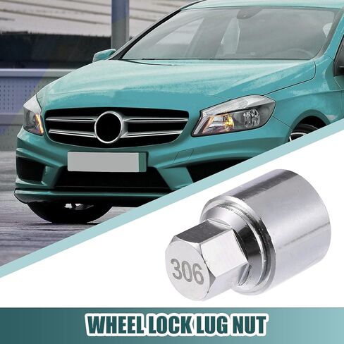 ACROPIX Car 306 Wheel Lug Nut Removal Key Fit for Mercedes-Benz - Pack of 1 Silver Tone in Saudi Arabia