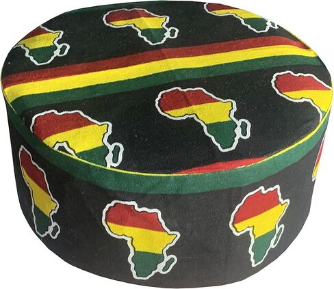 قبعات Kente Kufi للرجال مثالية لمطابقة الملابس الرجالية الأفريقية والملابس الأفريقية للنساء in Saudi Arabia