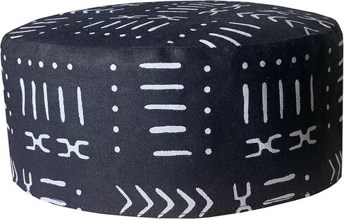 قبعات Kente Kufi للرجال مثالية لمطابقة الملابس الرجالية الأفريقية والملابس الأفريقية للنساء in Saudi Arabia