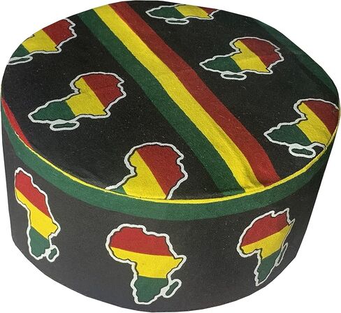 قبعات Kente Kufi للرجال مثالية لمطابقة الملابس الرجالية الأفريقية والملابس الأفريقية للنساء in Saudi Arabia