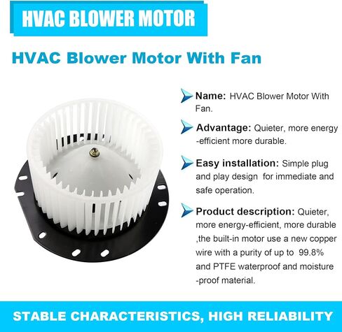 700019 HVAC Heater Blower Motor Assembly for 1995-2001 Ford Explorer 1997-2001 Mercury Mountaineer, 2001-2005 Ford Explorer Sport Trac, 1998-2011 Ford Ranger 1L5Z18456CA in Saudi Arabia