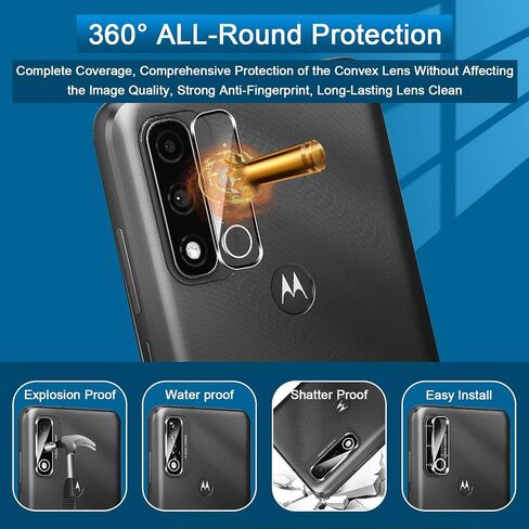 【3+3 عبوات】Coolpow مصمم لواقي الشاشة النقي Motorola Moto G من الزجاج المقوى، أداة سهلة التثبيت، صلابة 9H، مضادة للخدش، فائقة الدقة، مقاومة للخدش، سهلة التركيب، صديقة للحافظة، خالية من الفقاعات in Saudi Arabia