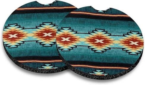 Blue Fire Skull Car Cup Coasters 2 Pack Absorbent Car Coasters to Keep Your Car Cup Holders Clean and Dry 2 Pack Car Cupholder to Keep Your Car Clean and Dry in Saudi Arabia