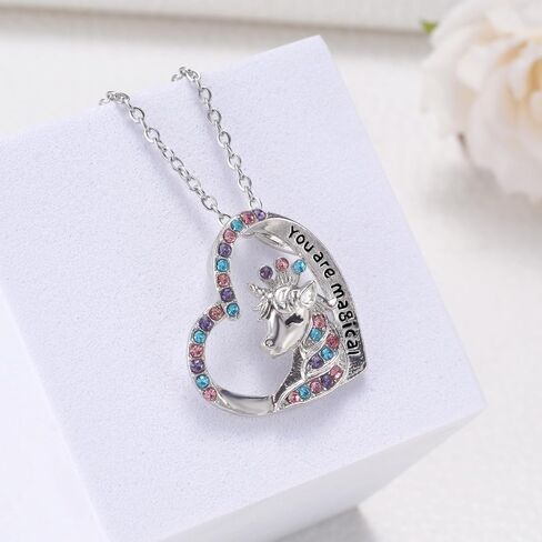 MIXJOY Unicorn Birthday Gifts for 1-10 Year Old Girls, You are Magical Necklace for Age 5 to 25 Daughter Granddaughter Niece in Saudi Arabia
