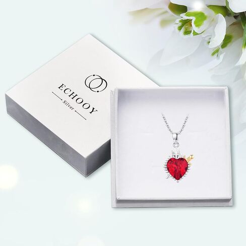 القلب المقدس ليسوع قلادة 925 الفضة الاسترليني القلب المقدس قلادة قلادة تميمة المسيحية مجوهرات للنساء الفتيات in Kuwait