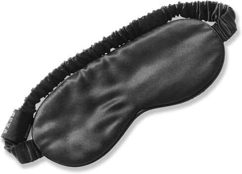 Mulberry Silk Eye Mask Sleep Mask for Women, Sleeping Mask for Women Men, Night Blindfold Blackout Covers, Travel Yoga Camping Restoration Masks, Comfort and Relax Silk Eye Mask, Black in Saudi Arabia