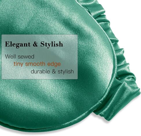 Mulberry Silk Eye Mask Sleep Mask for Women, Sleeping Mask for Women Men, Night Blindfold Blackout Covers, Travel Yoga Camping Restoration Masks, Comfort and Relax Silk Eye Mask, Black in Saudi Arabia