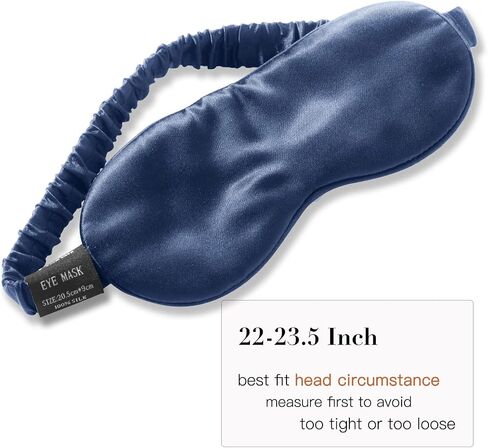 Mulberry Silk Eye Mask Sleep Mask for Women, Sleeping Mask for Women Men, Night Blindfold Blackout Covers, Travel Yoga Camping Restoration Masks, Comfort and Relax Silk Eye Mask, Black in Saudi Arabia