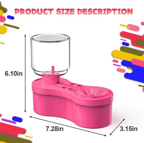 Paint Brush Cleaner, Painting Supplies with Drain and Brush Holder, Water Circulation Paint Brush Cleaner Tool for Watercolor, Acrylic, Water-Based Paints for Artist Kids, Watercolor Cleaning Tool in Saudi Arabia