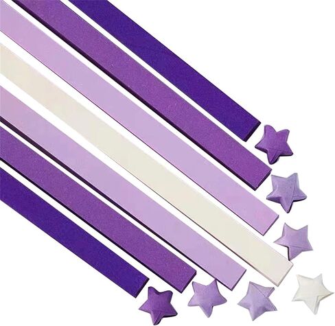 1350 sheets Origami Star Paper Blue Gradient colors Strips Double Sided Lucky Star Decoration Folding Paper for DIY Hand Art Crafts, School Teaching Supplies (Blue Gradient colors-1350 sheets) in Saudi Arabia