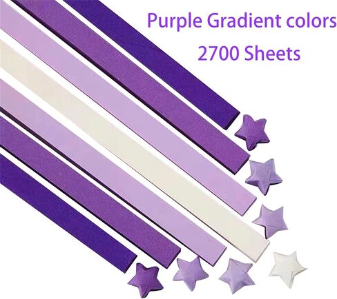1350 sheets Origami Star Paper Blue Gradient colors Strips Double Sided Lucky Star Decoration Folding Paper for DIY Hand Art Crafts, School Teaching Supplies (Blue Gradient colors-1350 sheets) in Saudi Arabia