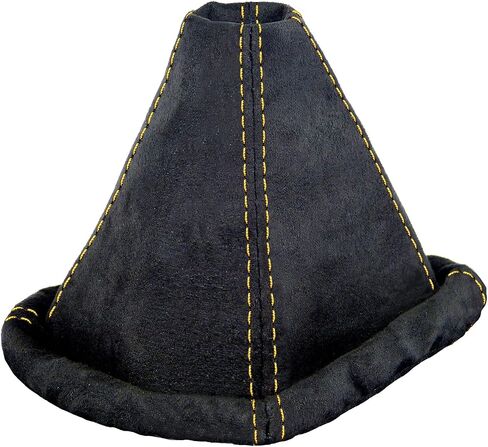 L & P Car Design Shift Boot Cover Faux Suede Compatible with VW Golf 2 MK2 3 MK3 Passat MK3 Polo MK3 for Jetta MK2 MK3 Manual Transmission Black in Saudi Arabia