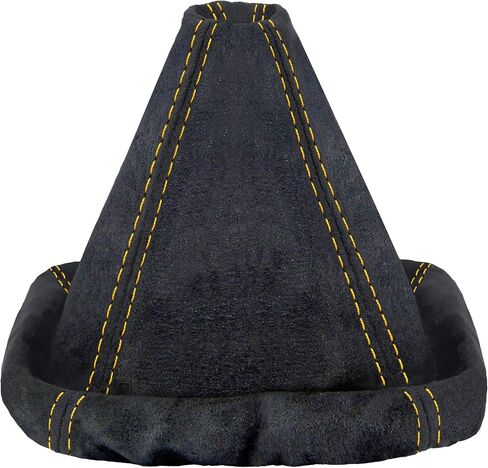 L & P Car Design Shift Boot Cover Faux Suede Compatible with VW Golf 2 MK2 3 MK3 Passat MK3 Polo MK3 for Jetta MK2 MK3 Manual Transmission Black in Saudi Arabia