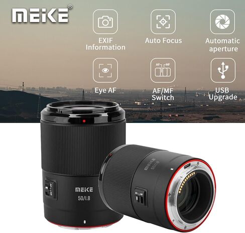 Meike 50mm F1.8 Full Frame Auto Focus STM Stepping Motor Portrait Photography Lens Compatible with Nikon Z Mount Cameras Z6 Z7 Z50 Z5 Z6II Z7II Z9 etc and MCUV Lens Filter + Lens Bag in Saudi Arabia