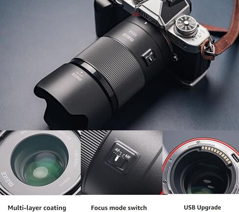 Meike 50mm F1.8 Full Frame Auto Focus STM Stepping Motor Portrait Photography Lens Compatible with Nikon Z Mount Cameras Z6 Z7 Z50 Z5 Z6II Z7II Z9 etc and MCUV Lens Filter + Lens Bag in Saudi Arabia