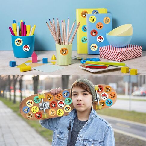 ملصقات Pixel Dot ملصقات تشجيعية (1000 قطعة) ملصق كرتوني لطيف للهدايا لأجهزة الكمبيوتر المحمول وزجاجة مياه وإكسسوارات الهاتف وخوذة نافذة السيارة وديكور المراهقين in Kuwait