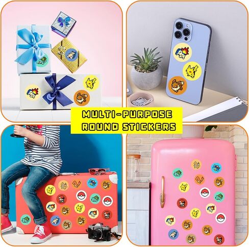 ملصقات Pixel Dot ملصقات تشجيعية (1000 قطعة) ملصق كرتوني لطيف للهدايا لأجهزة الكمبيوتر المحمول وزجاجة مياه وإكسسوارات الهاتف وخوذة نافذة السيارة وديكور المراهقين in Kuwait