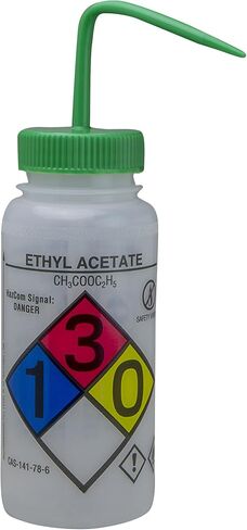 SP Bel-Art GHS Labeled Safety-Vented Machine Oil Wash Bottles; 500ml (16oz), Polyethylene w/Natural Polypropylene Cap (Pack of 4) (F12416-0010) in Saudi Arabia