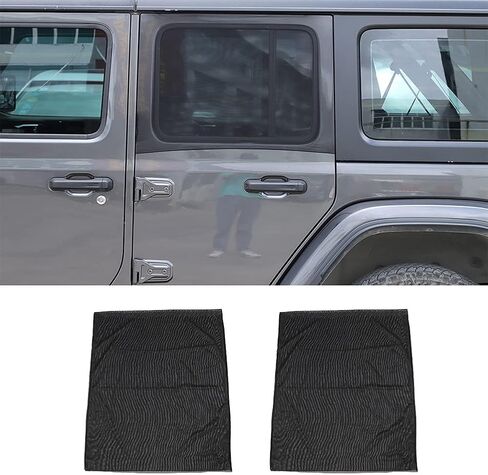 مجموعة شاشة نافذة السيارة من Bestmotoring Jeep Wrangler، شبكة شاشة حشرات الحشرات لسيارة Jeep Wrangler TJ JK JL JT 1997-2021 قطعتان in Kuwait