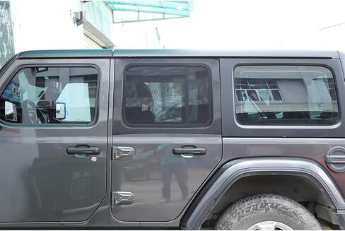 مجموعة شاشة نافذة السيارة من Bestmotoring Jeep Wrangler، شبكة شاشة حشرات الحشرات لسيارة Jeep Wrangler TJ JK JL JT 1997-2021 قطعتان in Kuwait