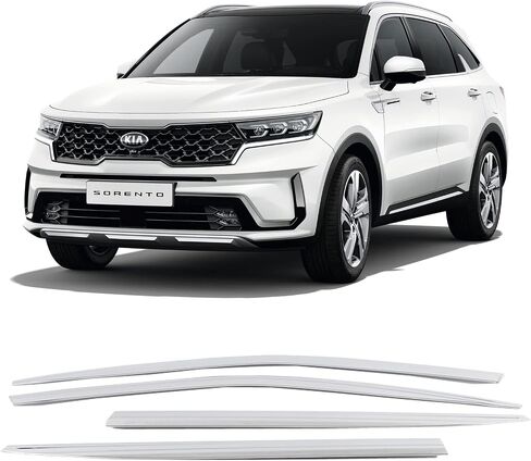 Safe Smoke Window Visor Sun Rain Vent Guard 4 Pcs Set for 2010~2015 Sorento Out Channel Visor in Saudi Arabia